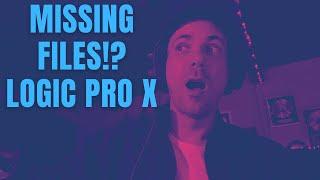 How to locate missing files - Logic Pro X