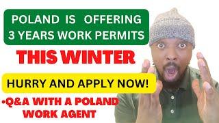 POLAND IS OFFERING 3 YEARS WORK PERMITS THIS WINTER! HURRY AND APPLY NOW! | Job 100% guaranteed!