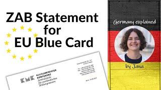 ZAB Statement for EU Blue Card applicants: How to apply for it #HalloGermany