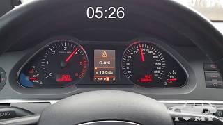 Audi A6 C6 3.0 TDI Quattro 290HP  0-100 acceleration Stage1 chip tunning