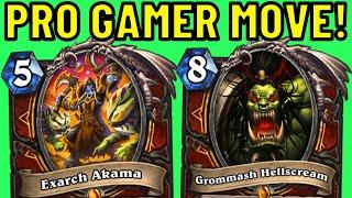 Breaking the RULES of Hearthstone! Exarch Akama OTK!