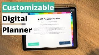 Customizable Digital Planner with GoodNotes by Boss Personal Planner
