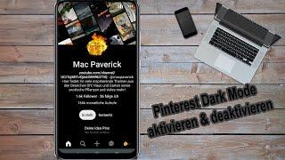 Pinterest App Dark Mode einstellen & ausschalten - Pinterest Dunkelmodus aktivieren & deaktivieren