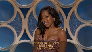 [HD] Regina King Wins Best Supporting Actress | 2019 Golden Globes