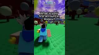 your first account in roblox hits diff. #roblox #shorts #viral