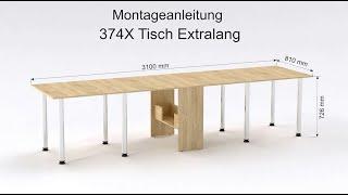 374X Tisch XXL Videomontageanleitung