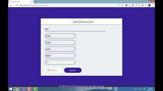 C# ASP.NET Online Quiz