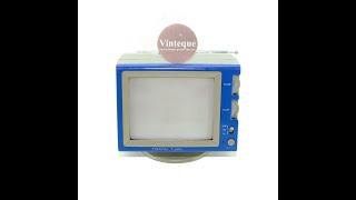 Televisi Kecil Vintage Antik Mini Portable TV TISSON T 666 Hitam Putih