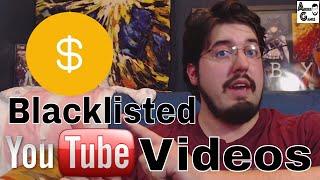 Blacklisted YouTube Videos: Limited or No Ads (Yellow Dollar Icon)