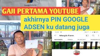 gaji pertama YouTuber pemula ‼️ akhirnya PIN GOOGLE ADSEN ku datang juga ️