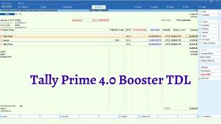 Tally Prime 4 0 Booster TDL
