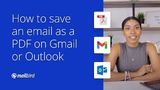 How to save an email as a PDF on Gmail or Outlook
