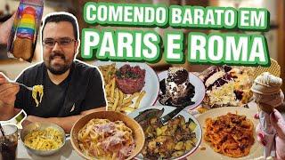 ONDE COMER BARATO em PARIS e ROMA? 12 opções COM PREÇOS!