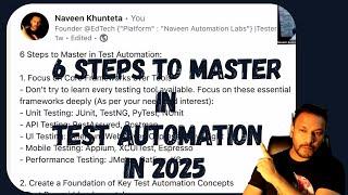 6 Steps to Master in Test Automation in 2025