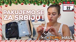 VLOGMAS dan 22- Pakujemo se za Srbiju, opet mi je stigao Temu