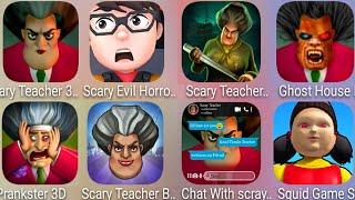 Scary Evil Horror Teacher,Scary Teacher Multiplayer,Scary Teacher 3D,Prankster 3D,Squid Game Master.