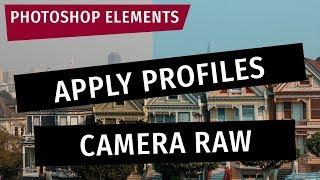 Photoshop Elements: Apply Profiles in the Camera RAW Editor