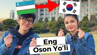 KOREYAGA TEZ VA OSON KELISHNING ENG OSON YO'LI KOREYAGA KELGAN QIZ BILAN SUHBAT