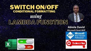 Switch ON/OFF Conditional Formatting using LAMBDA Custom Function in Microsoft Excel