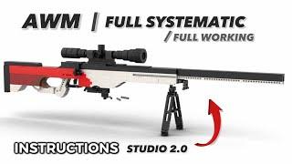 Lego AWP / AWM Tutorial, Lego Gun Instruction, lego gun working