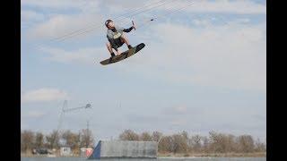 How to DOUBLE FLIP on a wakeboard! - Double Half Cab Roll - Cable Wakeboarding