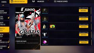  NUEVOS PREMIOS GRATIS EVENTO SUPER ESTRELLA  ESTÉ 8 JUNIO FREEFIRE LATAM 