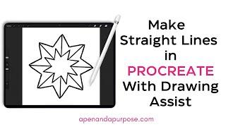 Make Straight Lines in Procreate With Drawing Assist