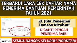 TERBARU! CARA CEK PENERIMA BANTUAN PEMERINTAH 2021 SELURUH INDONESIA