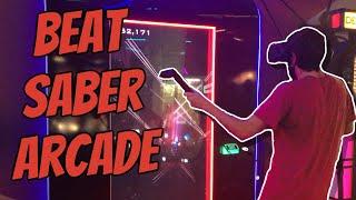 Getting the Highscore in The Beat Saber Arcade Game
