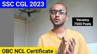 OBC Certificate for SSC CGL 2023. How to get OBC NCL Reservation in SSC CGL 2023 #ssccgl OBC for SSC