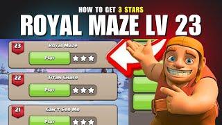 3 Starts Royal Maze Coc Easy Method 2024 | Clash Of Clans Royal Maze Event