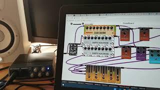 WebAudio plugins in a pedalboard host + real time guitar