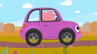 Piggy in a car | Meow Meow Kitty Songs for kids and toddlers