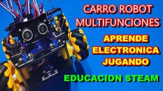 APRENDE ELECTRONICA JUGANDO EN BLOQUES CON ESTE CARRO ROBOT DE ULTIMA GENERACION EDUCACION STEAM 