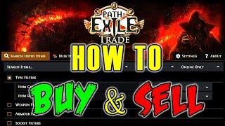 How to BUY and SELL ITEMS in Path of Exile? | Learn to BUY and SELL GEAR in Path of Exile in 2021