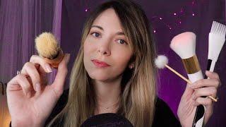 ASMR Caricias con todas mis brochas | Relajante | Love ASMR español `´