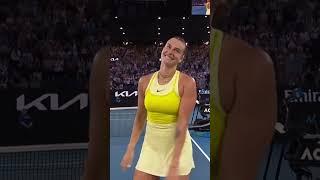 Dancing queen Aryna Sabalenka celebrates her winning return at the Australian Open  #AusOpen