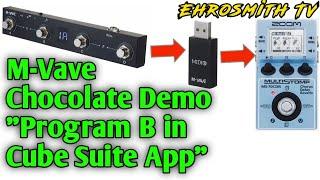 M-Vave Chocolate Demo: Program B in Cube Suite App | M-Vave Chocolate Wireless MIDI System Tutorial