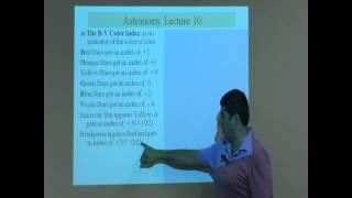 Lecture 10b (B-V Color Index)