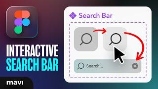 Create an Interactive SEARCH BAR in Figma
