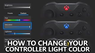 How to Change Your Controller Xbox Button LED Light Color for Elite Series 2