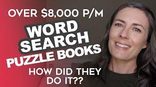 OVER $8,000 Per Month Publishing PUZZLE BOOKS On Amazon KDP - Low Content Book Publishing