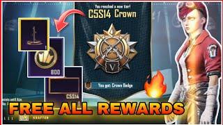 C5S16 CROWN REWARDS  | FREE AG , TEAM UP SPECIAL EFFECTS,  NAMETAG AND MORE REWARDS | PUBG x BGMI