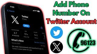 How to Add Phone Number in Twitter Account
