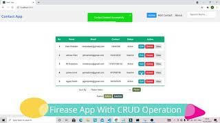 Firebase App Trailer (feature include CRUD operation along with Searching, Filtering & Sorting)