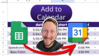 Google Sheets - Use Apps Script to Create Google Calendar Events Automatically
