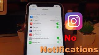 Instagram Notifications not working iPhone Fix