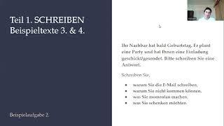 Schreibtraining: Brief für die Sprachkursleiterin. Beispieltext 3. (E-Expresskurs: Fragment 4.)