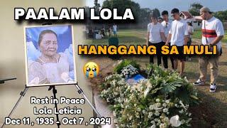 PAALAM LOLA LETICIA , HANGGANG SA MULI 