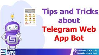 Tips and tricks about Telegram web app bot